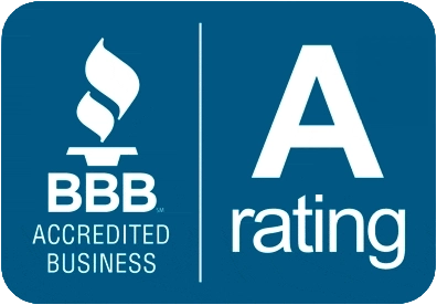 Better Business Bureau Accredited Business logo featuring an A rating for quality home remodeling services.